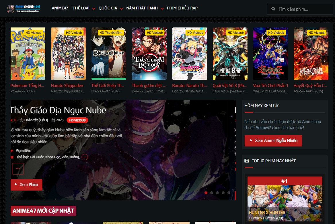 Anime47 chính thức xem phim miễn phí